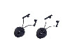 FMA PT Headset and Helmet Rail Adapter Set ( Black )